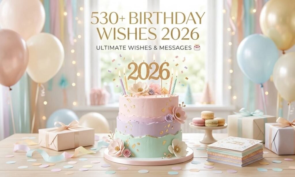 530+ Birthday Wishes 2026 – Ultimate Wishes & Messages 🎂