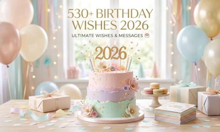 530+ Birthday Wishes 2026 – Ultimate Wishes & Messages 🎂