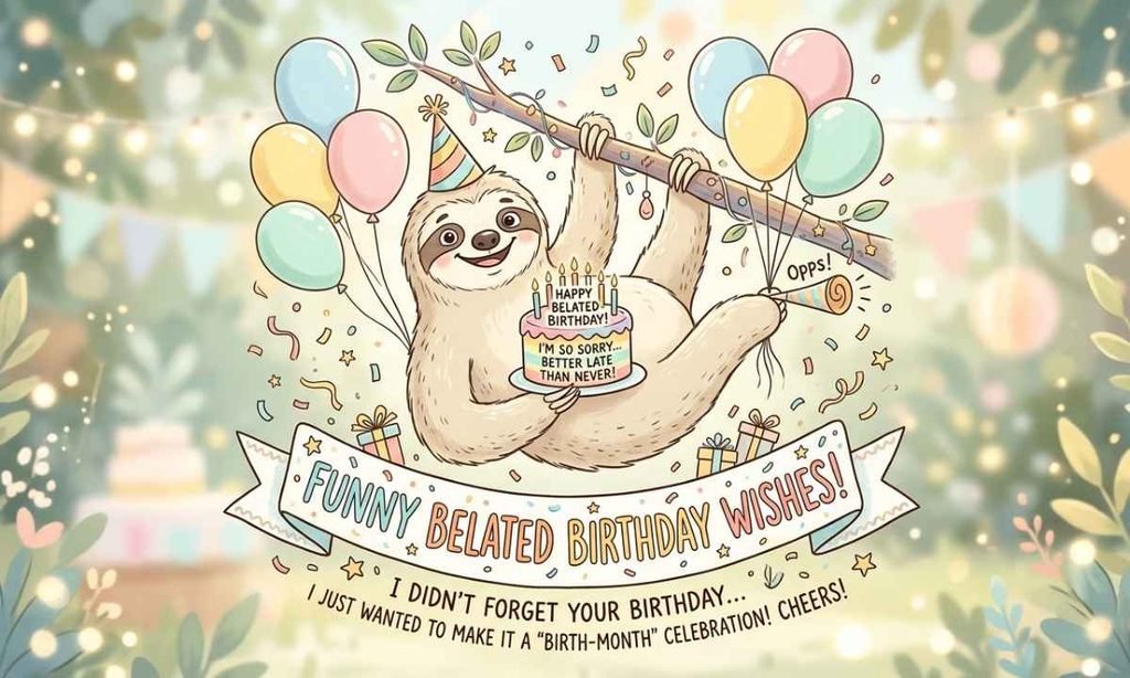 Funny Belated Birthday Wishes