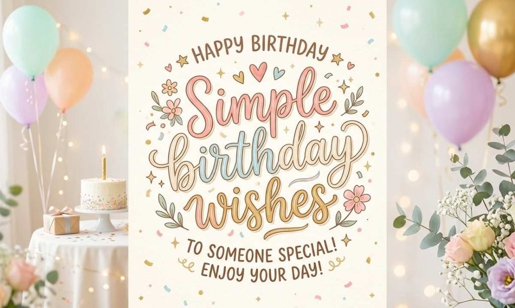Simple birthday wishes