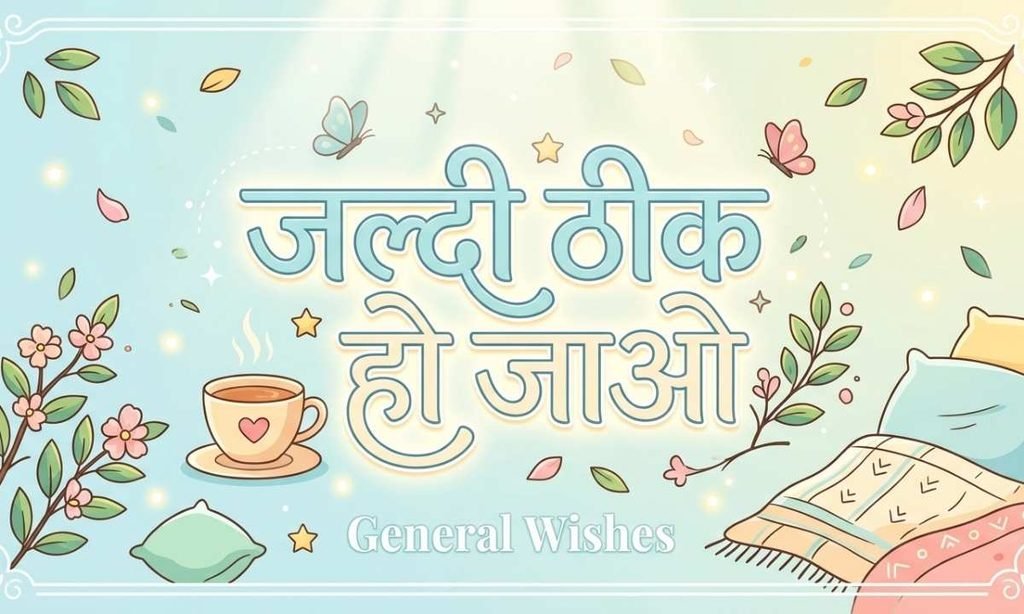 जल्दी ठीक हो जाओ — General Wishes