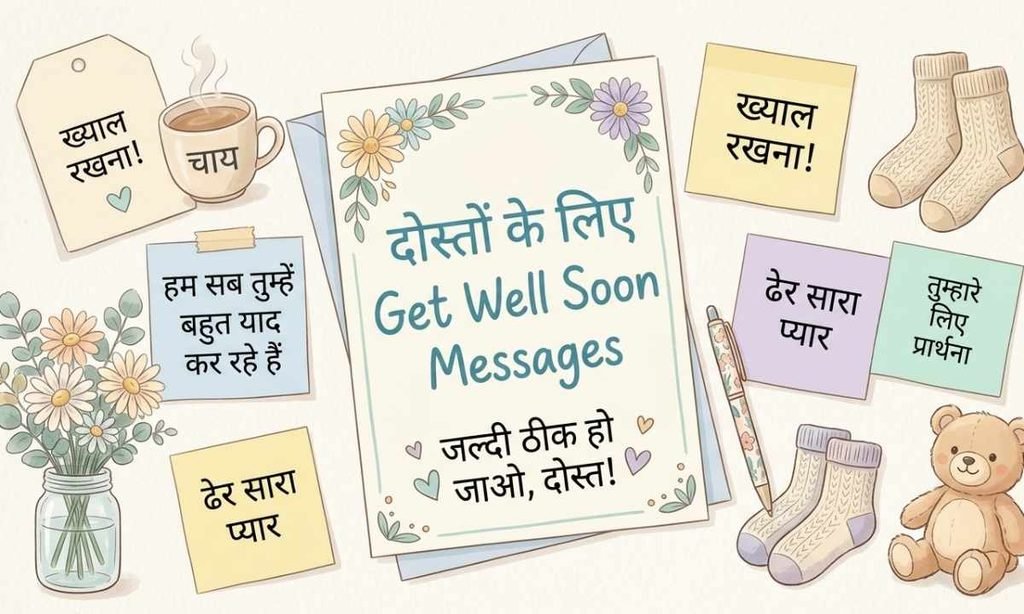 दोस्तों के लिए Get Well Soon Messages