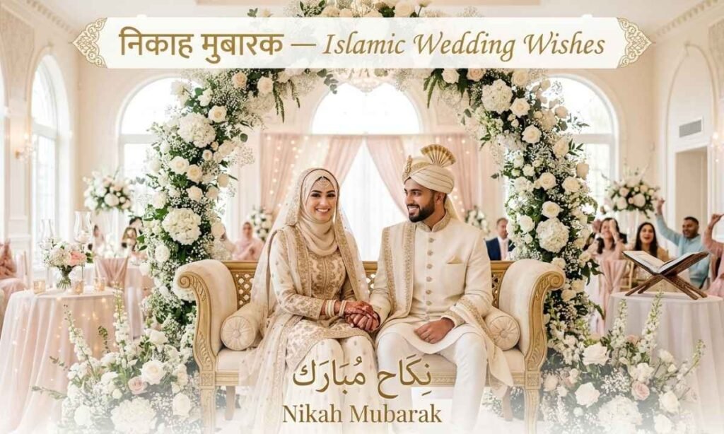 निकाह मुबारक — Islamic Wedding Wishes