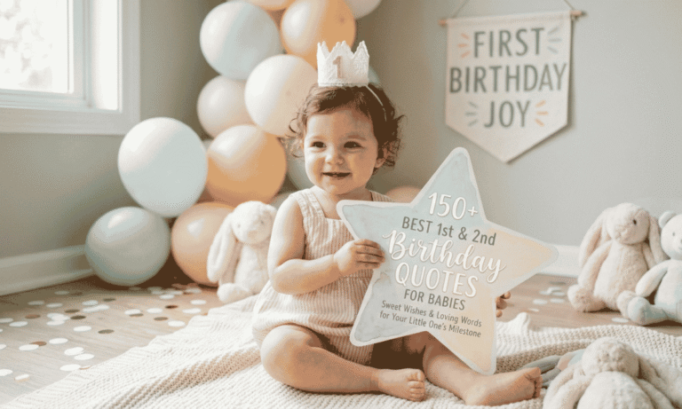 150+ Best 1st & 2nd Birthday Quotes for Babies