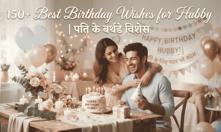 150+ Best Birthday Wishes for Hubby पति के बर्थडे विशेस