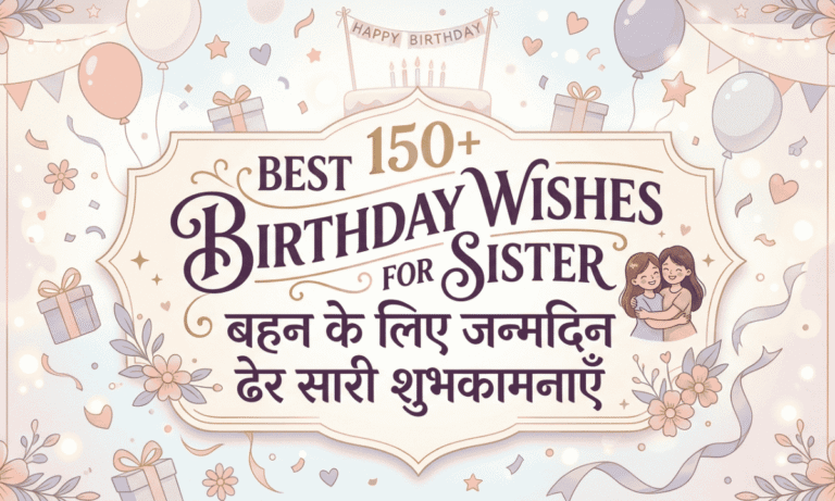 150+ Best Birthday Wishes for Sister बहन के लिए जन्मदिन