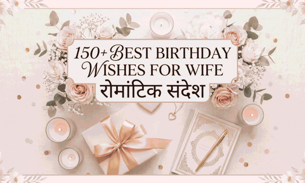 150+ Best Birthday Wishes for Wife रोमांटिक संदेश