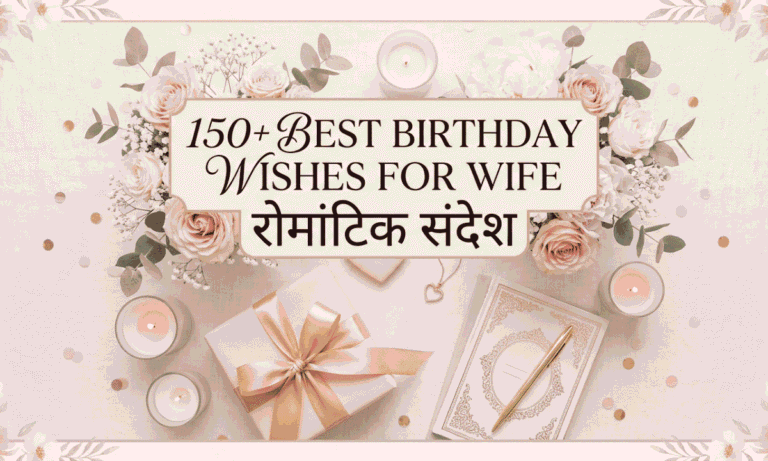 150+ Best Birthday Wishes for Wife रोमांटिक संदेश