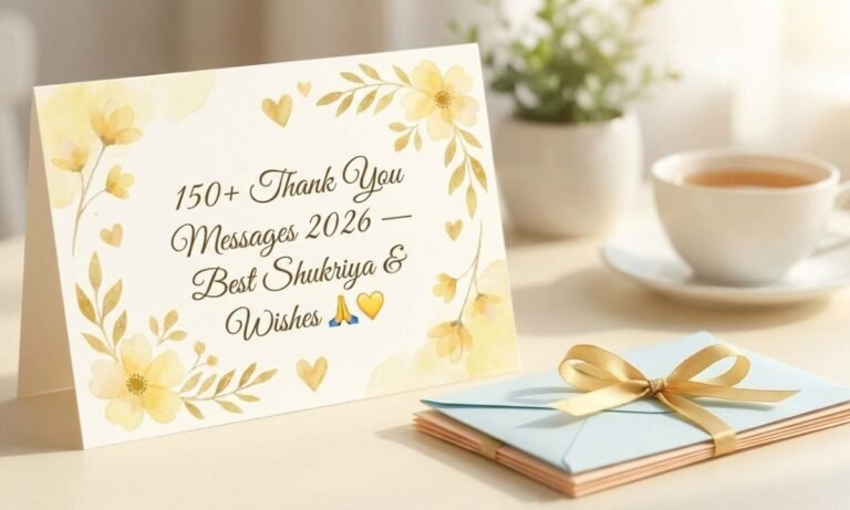 Messages 2026 — Best Shukriya & Wishes 🙏💛
