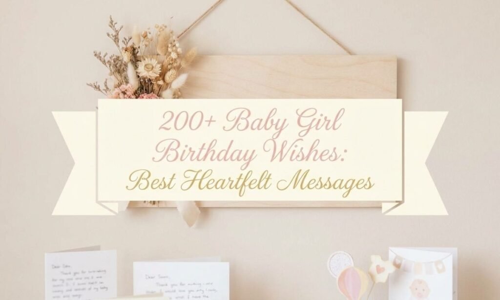 200+ Baby Girl Birthday Wishes Best Heartfelt Messages