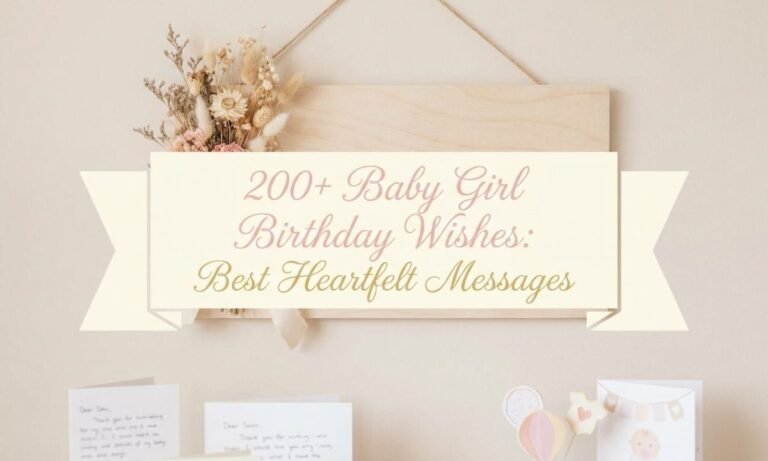 200+ Baby Girl Birthday Wishes Best Heartfelt Messages