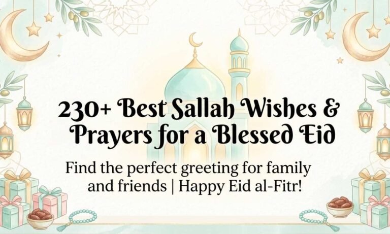 230+ Best Sallah Wishes and Prayers for a Blessed Eid