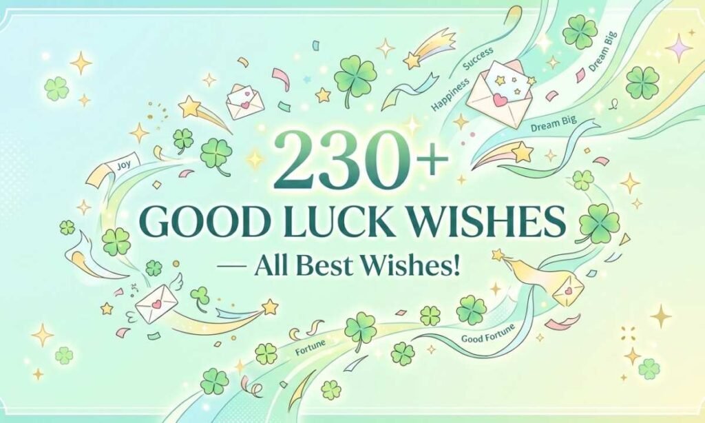 230+ Good Luck Wishes — All Best Wishes! 🍀🌟