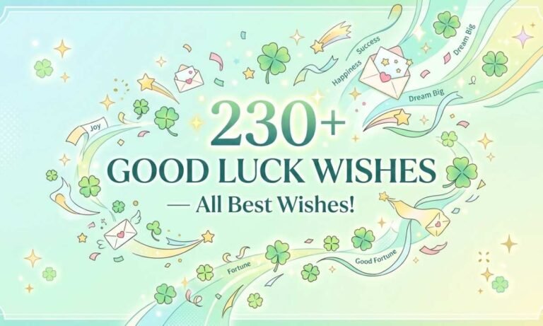 230+ Good Luck Wishes — All Best Wishes! 🍀🌟