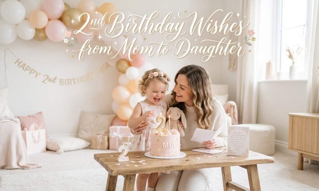 2nd Birthday Wishes from Mom to Daughter