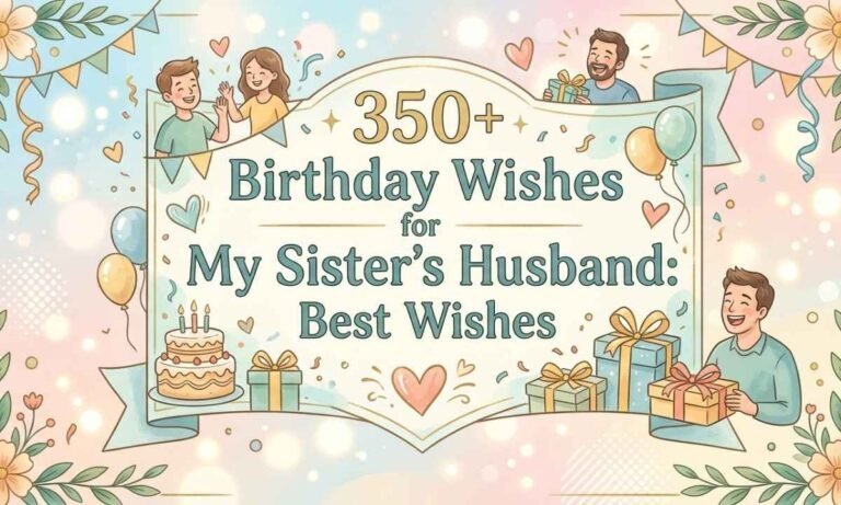 350+ Birthday Wishes for My Sister Husband Best Wishes