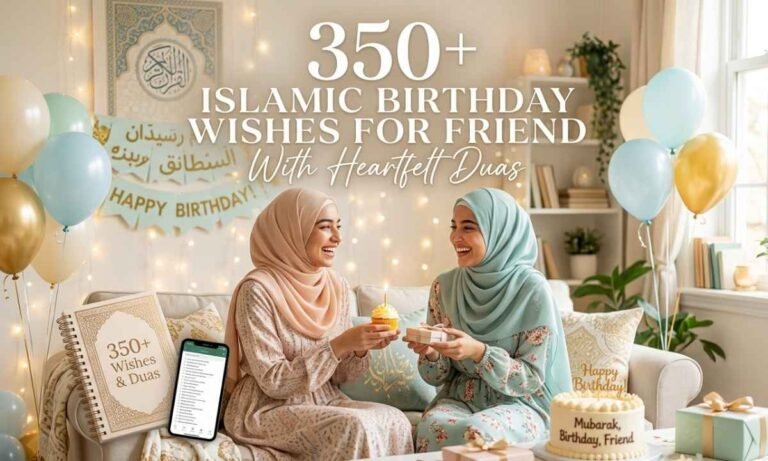 350+ Islamic Birthday Wishes for Friend with Heartfelt Duas