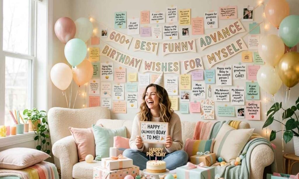 600+ Best Funny Advance Birthday Wishes For Myself Ideas