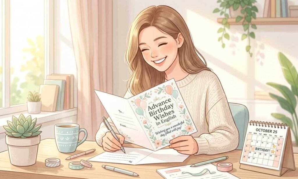 Advance Birthday Wishes in English