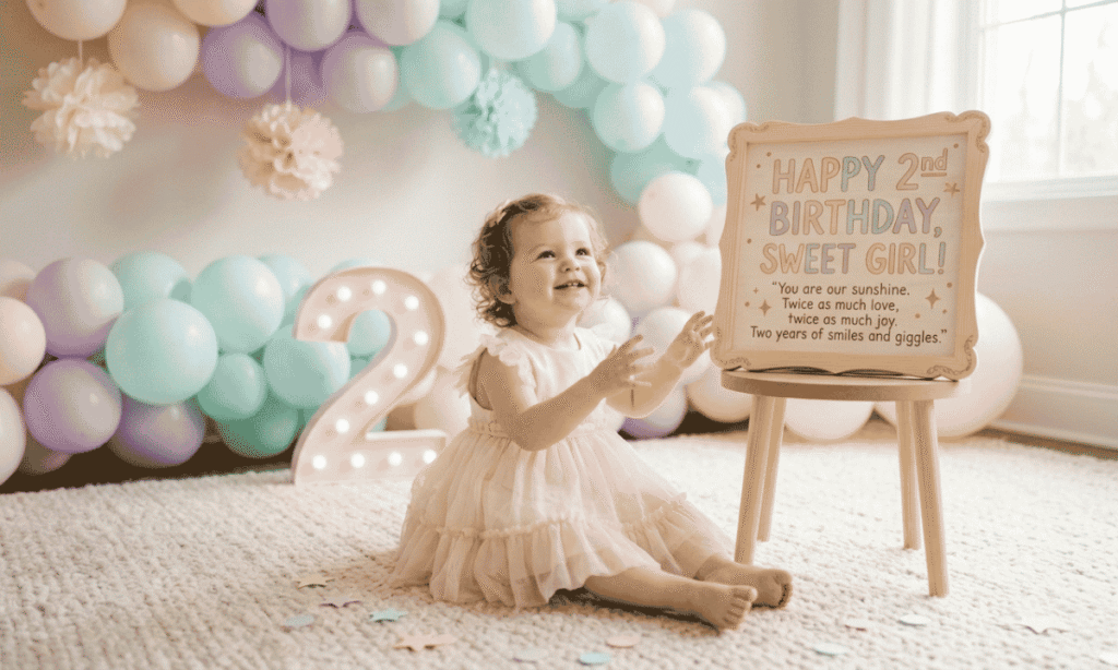 Birthday Quotes for 2-Year-Old Baby Girls