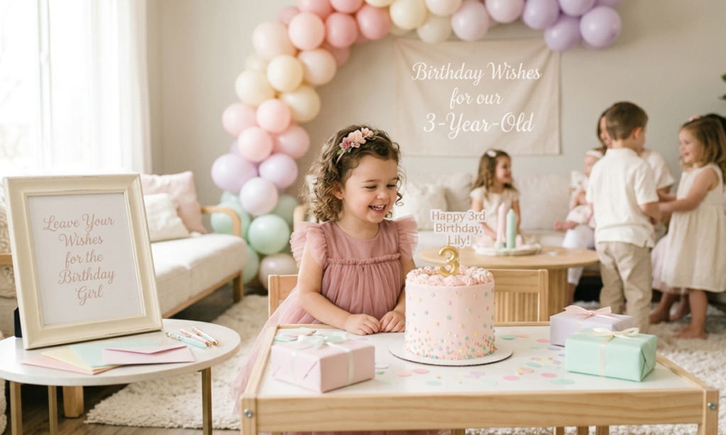 Birthday Wishes for 3-Year Baby Girl