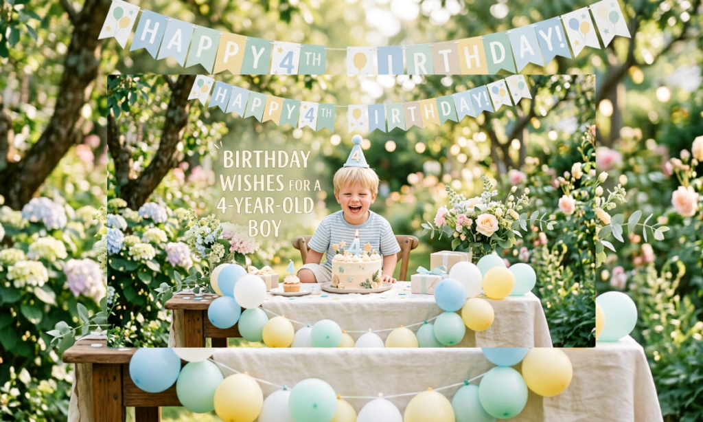 Birthday Wishes for 4-Year-Old Boy