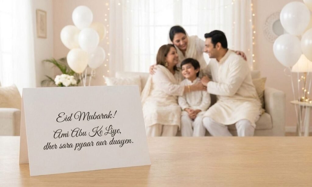 Eid Wishes for Family — Ami Abu Ke Liye