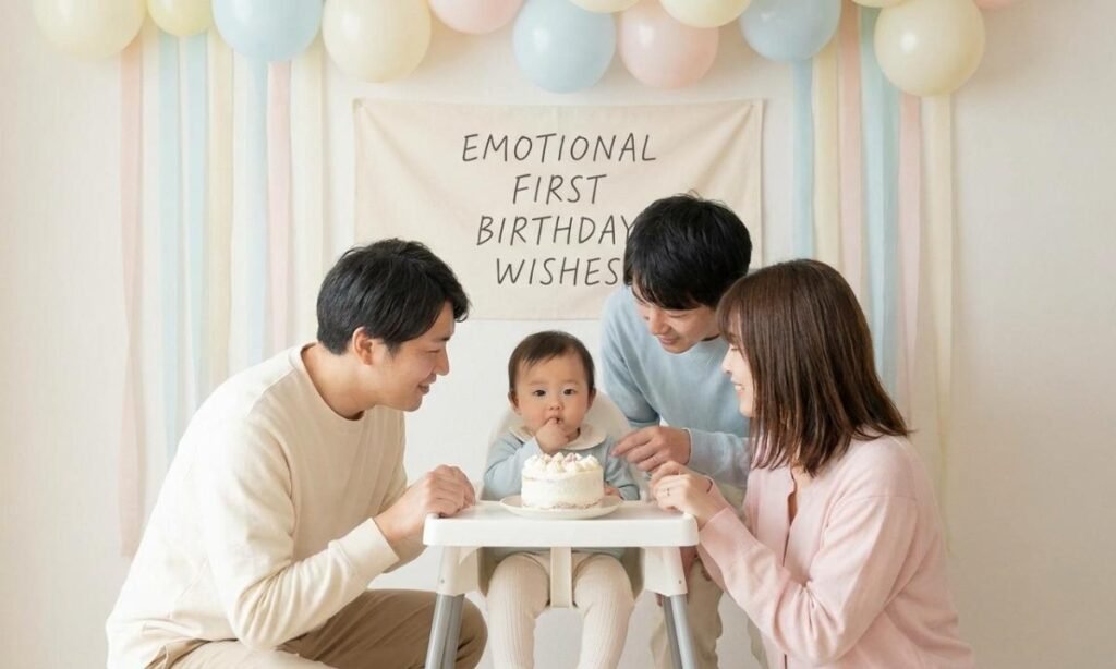 Emotional First Birthday Wishes for Baby