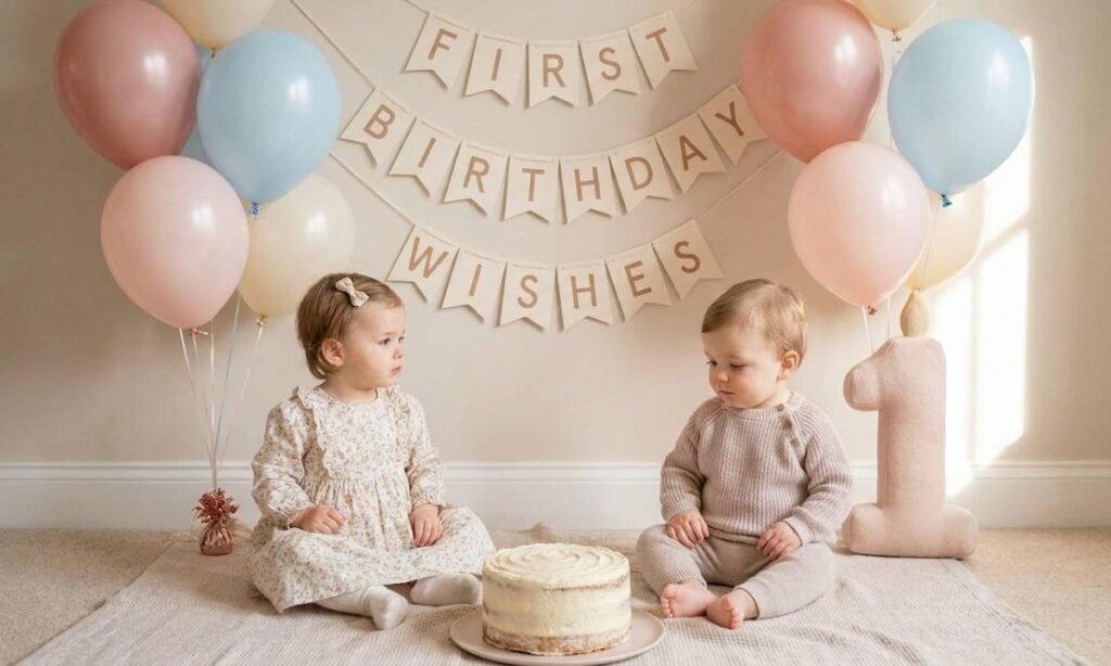 First Birthday Wishes for Niece and Nephew