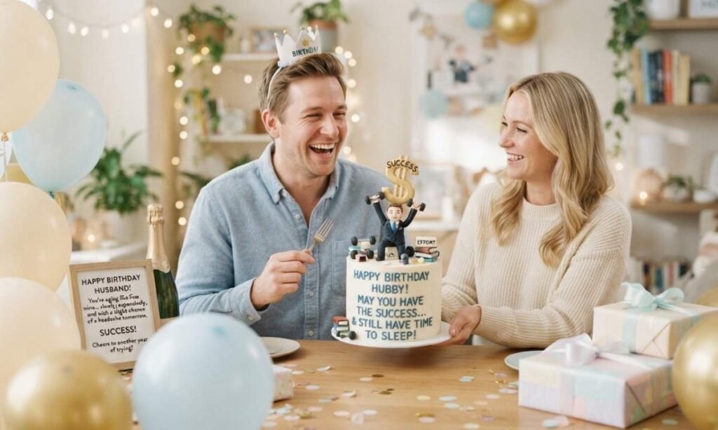 Funny Birthday Wishes for Husband with a Success Twist