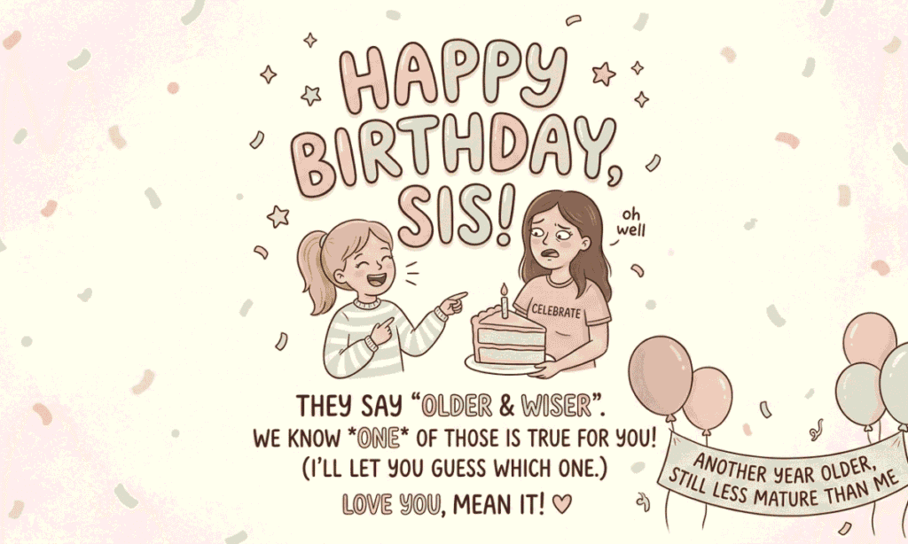 Happy Birthday Wishes For Big Sister