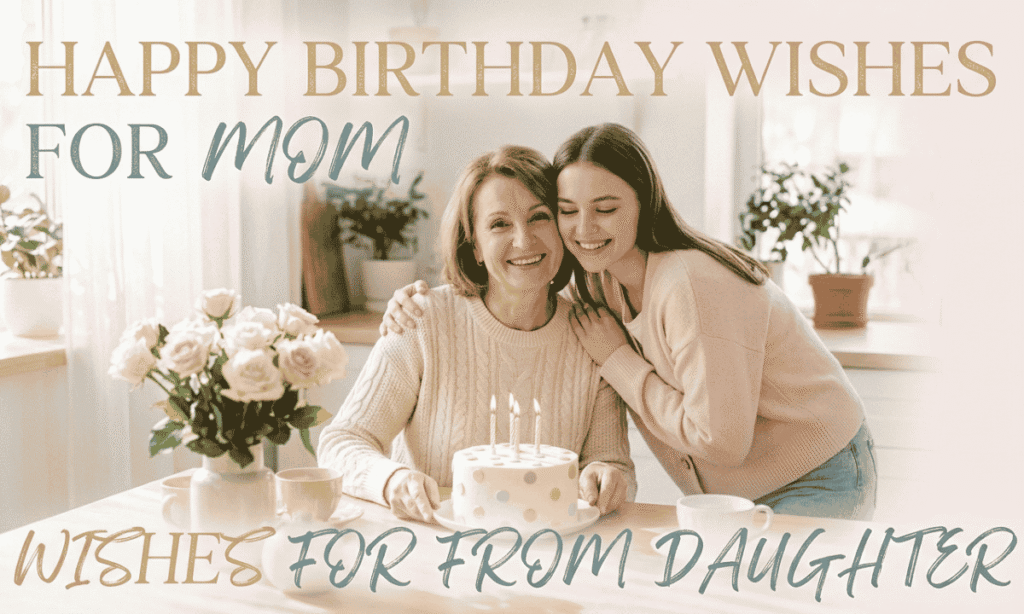 Happy Birthday Wishes For Mom From Daughter