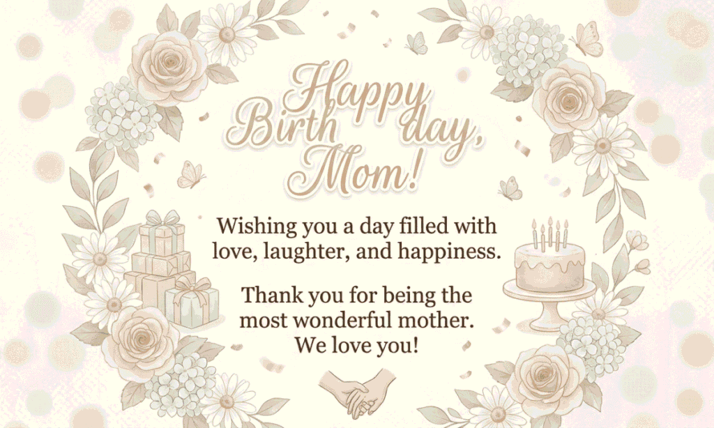Happy Birthday Wishes For Mom In English