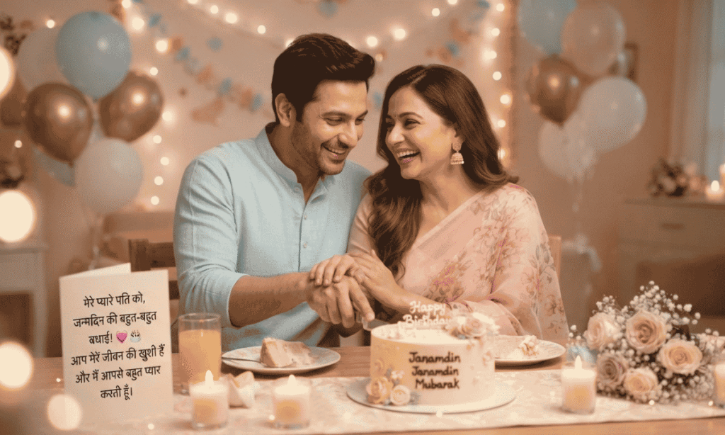 Happy Birthday Wishes for Husband in Hindi
