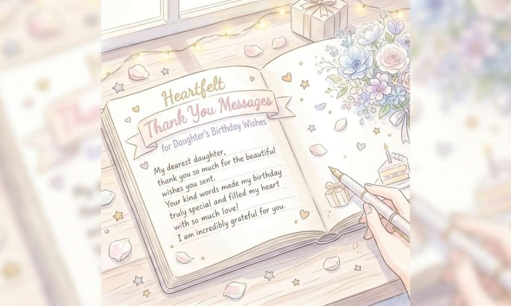 Heartfelt Thank You Messages for Daughter’s Birthday Wishes