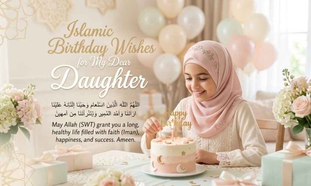 Islamic Birthday Wishes for Daughter