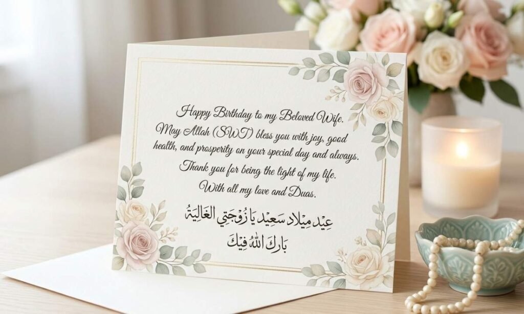 Islamic Birthday Wishes for Wife