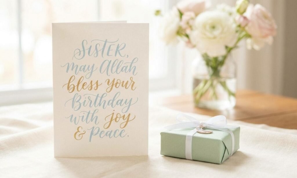 Islamic Birthday Wishes for a Sister