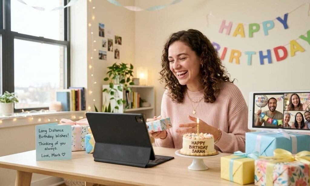Long Distance Birthday Wishes