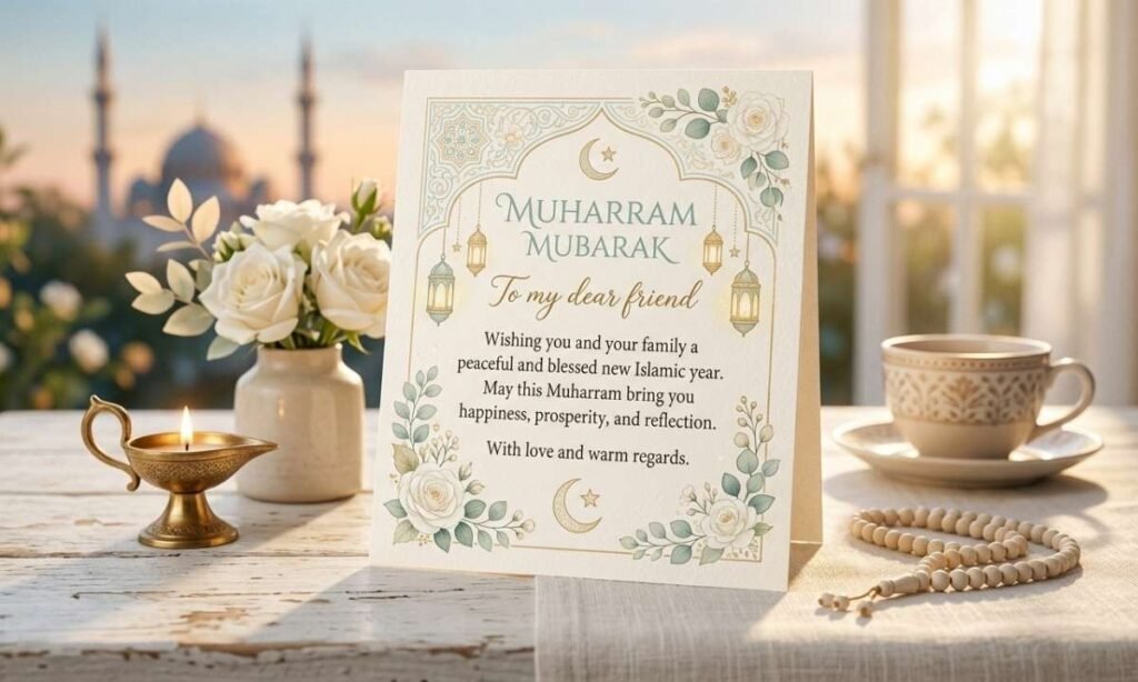 Muharram wishes to friend