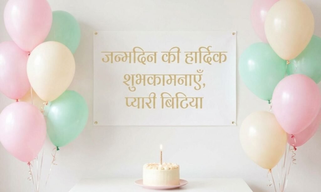 baby girl birthday wishes in hindi