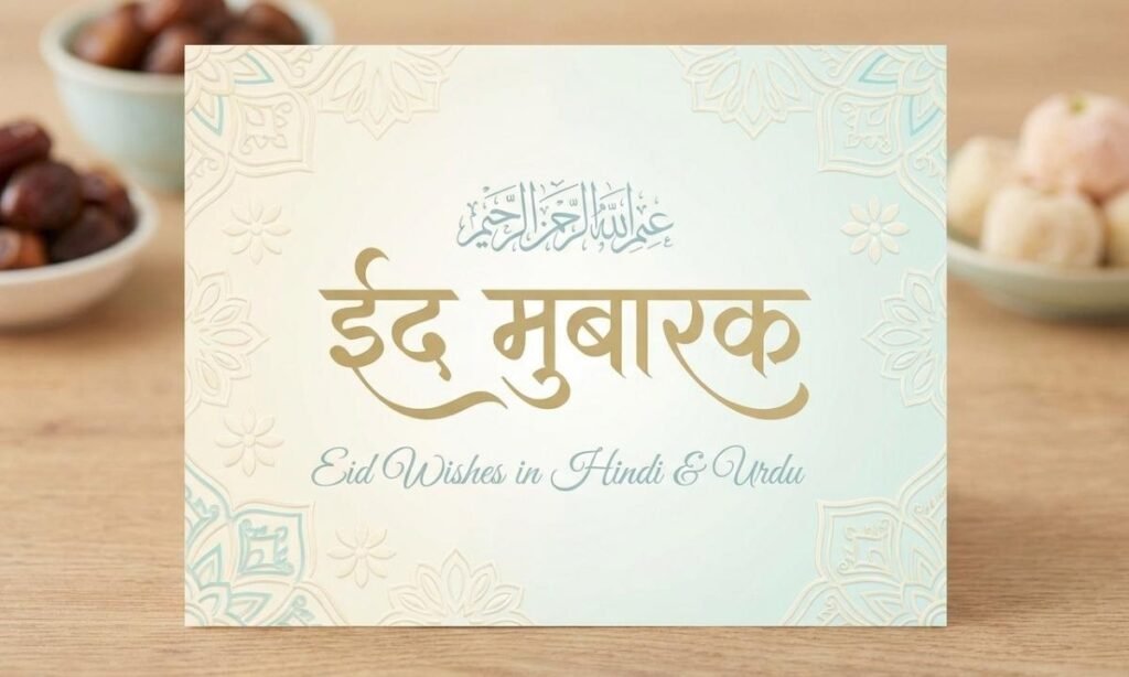 ईद मुबारक — Eid Wishes in Hindi & Urdu