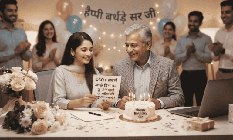 140+ Best Heartwarming Birthday Wishes for Sir हिंदी में