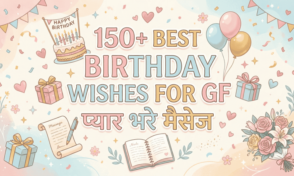 150+ Best Birthday Wishes for GF प्यार भरे मैसेज