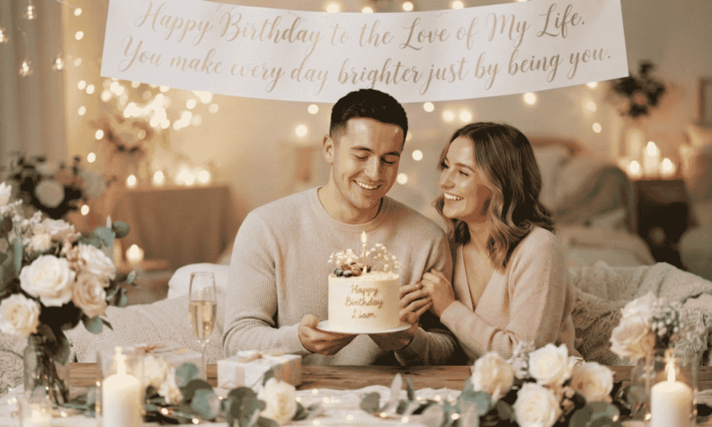2 line heart touching birthday wishes for boyfriend