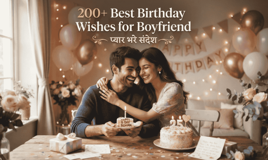 200+ Best Birthday Wishes for Boyfriend प्यार भरे संदेश